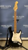 A Fender Squire Bullet Stratocaster guitar, 20th anniversary version, Serial No.