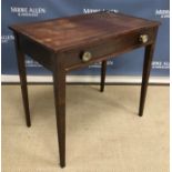 A 19th Century mahogany side table,