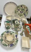 A collection of Emma Bridgwater "Fig" pattern china,