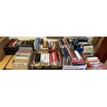 Eight boxes of various books including various childrens books,