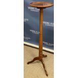 A 19th Century mahogany night table of typical form, 49 cm wide x 43 cm deep x 75 cm high,