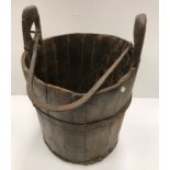 Two vintage style well buckets