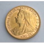 A Victorian full gold sovereign,