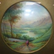 A pair of Paragon China porcelain plaques "Rydal Water" and "Derwent Water",