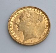 A Victorian young head full gold sovereign,