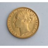 A Victorian young head full gold sovereign,