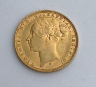 A Victorian young head full gold sovereign,