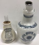 A rare "Maw's double valved earthenware inhaler by S Maw,