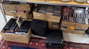 A large collection (approx 750) CDs, mainly Pop and Jazz, together with a collection of DVDs,