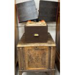 An early 20th Century oak veneered record cabinet "The Lifeguard Cabinet",