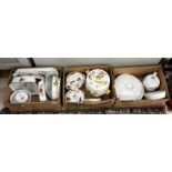 A collection of Royal Worcester "Evesham" pattern dinner wares including tureens, vegetable dishes,