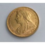 A Victorian full gold sovereign,