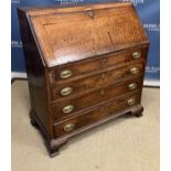 An 18th Century oak bureau,