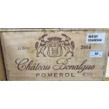 One case (twelve bottles) Chateau Bonalgue Pomerol 2014 (OWC)