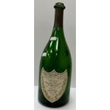 An empty magnum Moët et Chandon Cuvée Dom Perignon Vintage 1961 disgorged 1981,