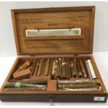 A Rafael Gonzales Temple Hall Bolivar fine cigar humidor together with a selection of various