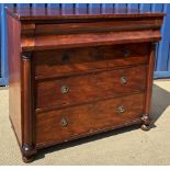 A Victorian mahogany Derbyshire type chest,
