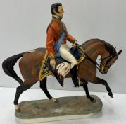 A Royal Worcester polychrome decorated porcelain figure "Wellington", modelled by B Winshall,