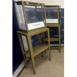 A pair of Parmigiani Fleurier display cabinets,