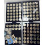 A collection of 110 various two euro coins,