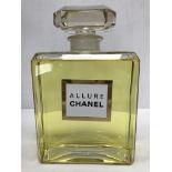An oversized Allure Chanel perfume advertising bottle 27 cm high CONDITION REPORTS A