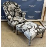 An upholstered composite Duchesse Brisée,