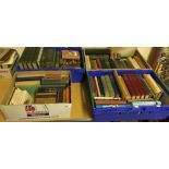 Four boxes of assorted vintage books to include WINSTON CHURCHILL "A History of the English