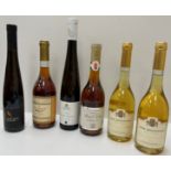 Two bottles Tokaji Szamorodni Grof Degenfeld 2013, one bottle, Royal Tokaji 5 Puttonyos Aszu 2009,