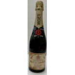 One bottle Moët & Chandon dry Imperial Champagne 1966