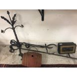 A cast iron stand, possibly companion se