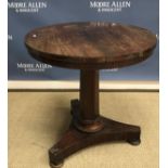 A 19th Century rosewood occasional table