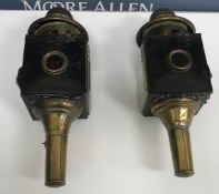 A pair of 19th Century carriage lamps 35