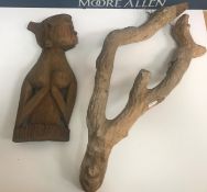 A 20th Century African carved wooden "br