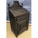 A 19th Century French carved oak bible b