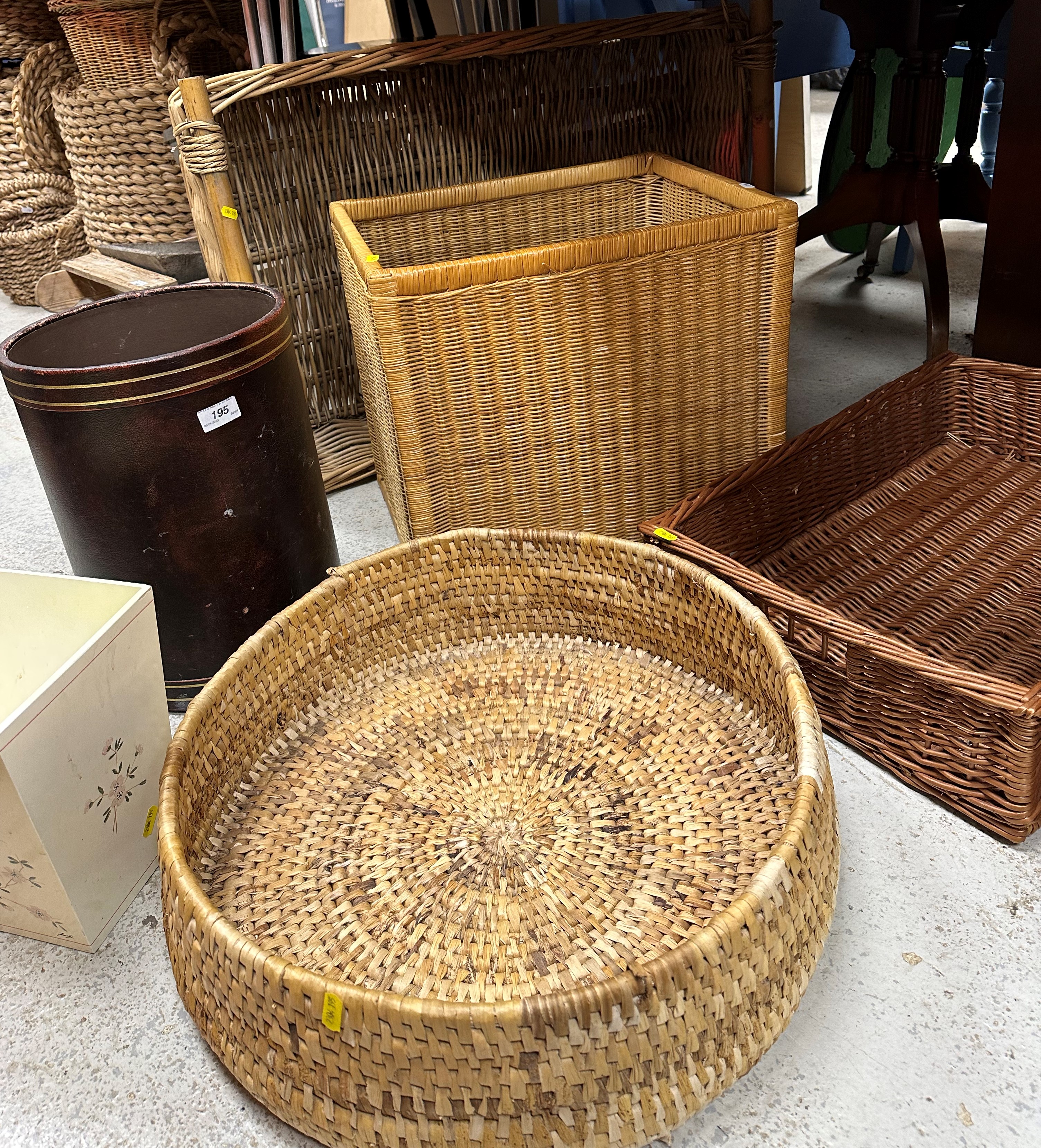 A collection of four various cane work b