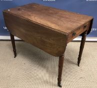 An early Victorian mahogany pembroke tab