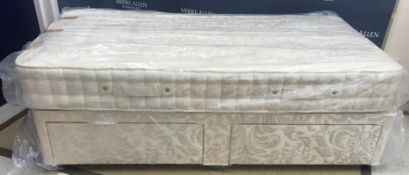 A modern single divan and mattress, 92 c