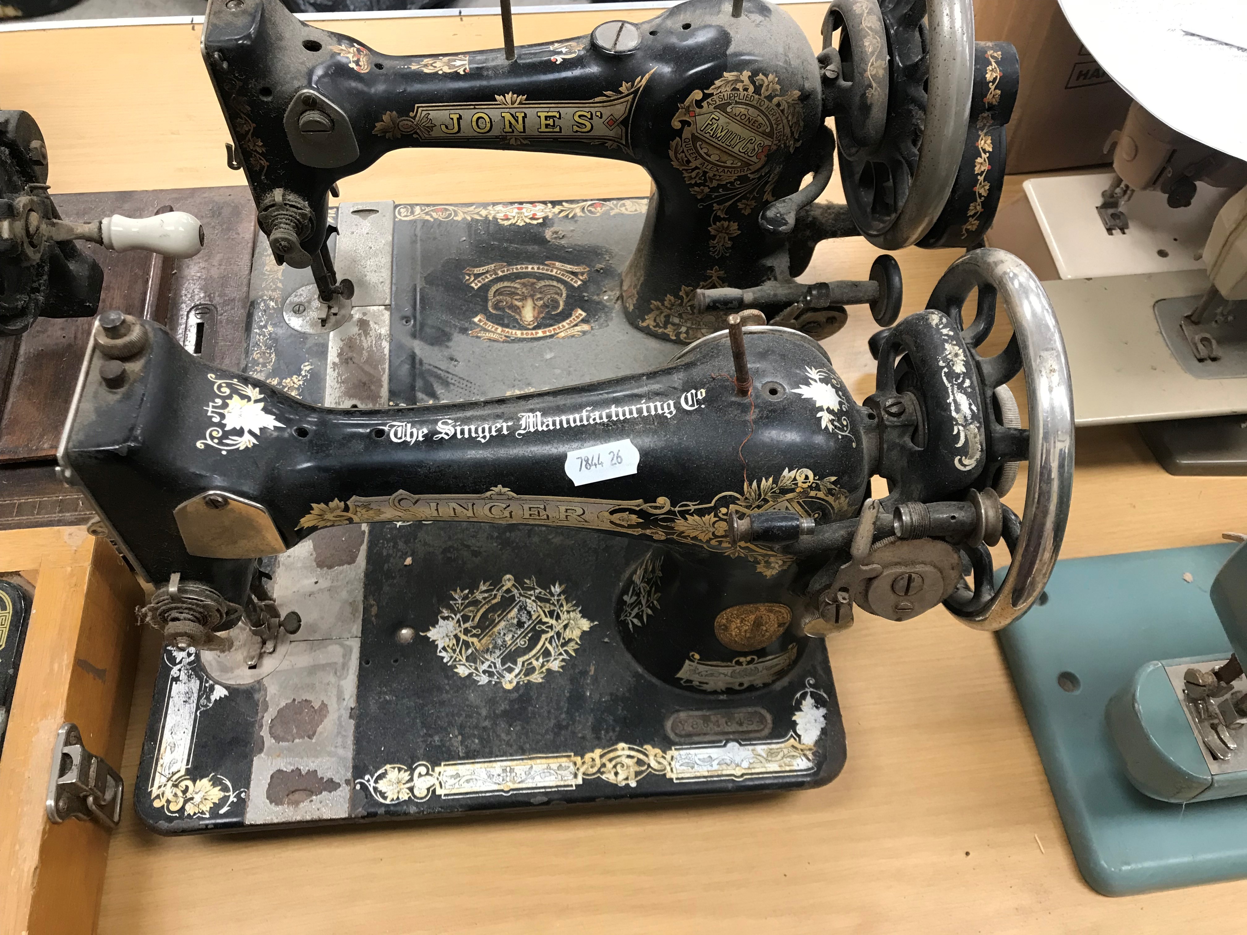 Eight vintage sewing machines (sold for - Image 2 of 6