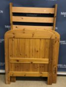 A modern white lacquered chest of two ba