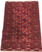 A Bokhara Tekke rug, the central panel s