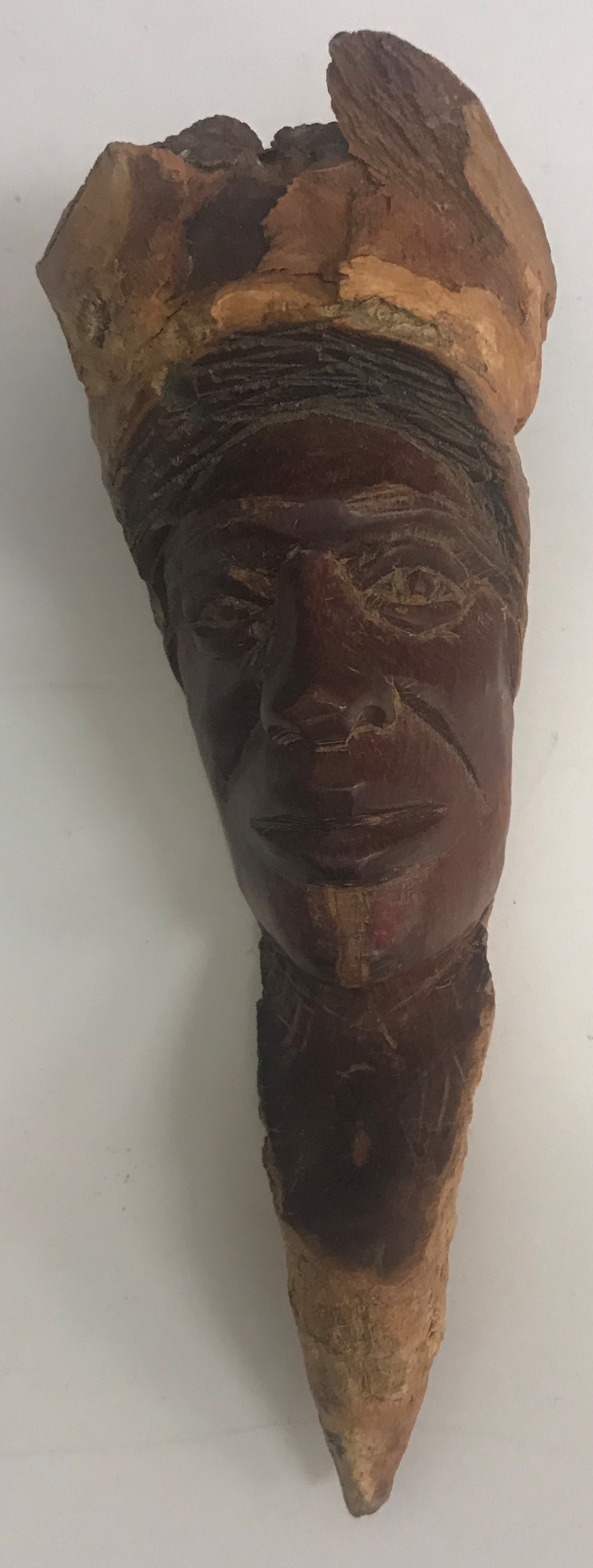 A West African "Dan" mask with real hair - Image 2 of 2