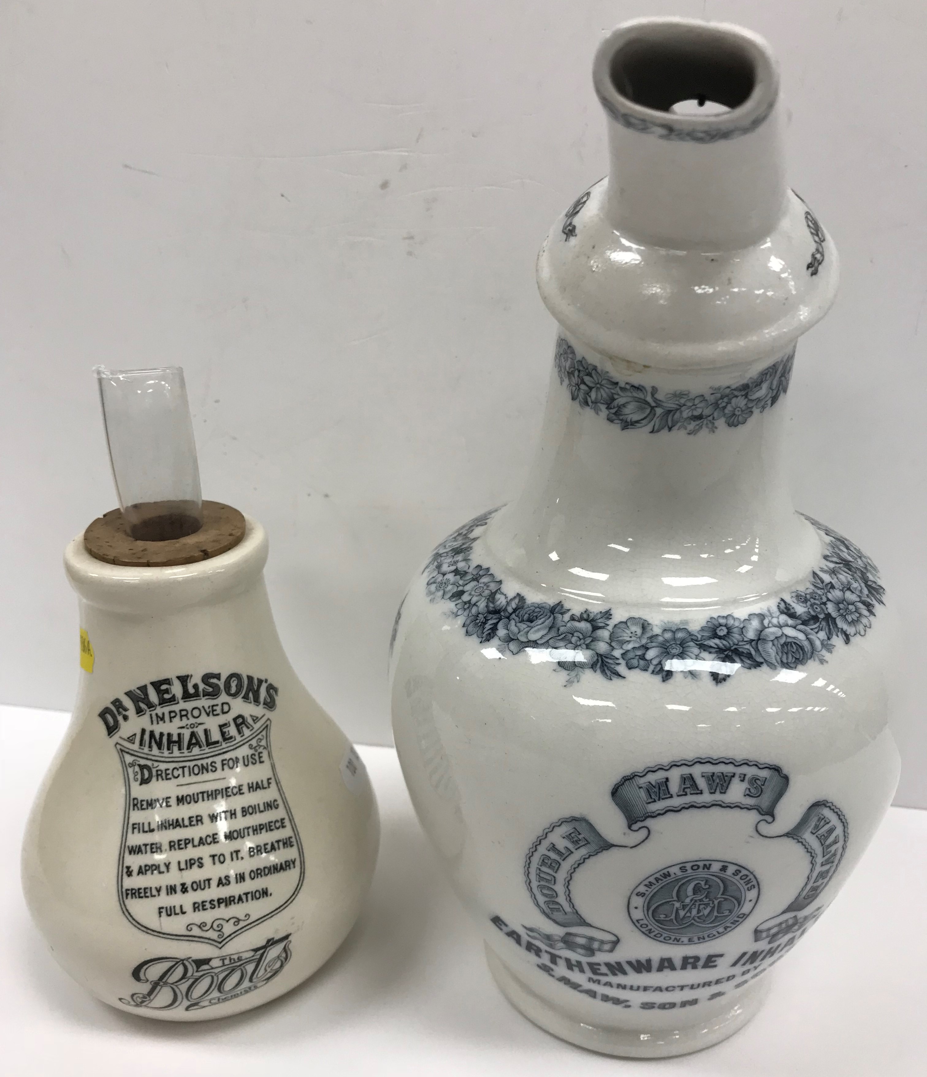 A rare "Maw's double valved earthenware