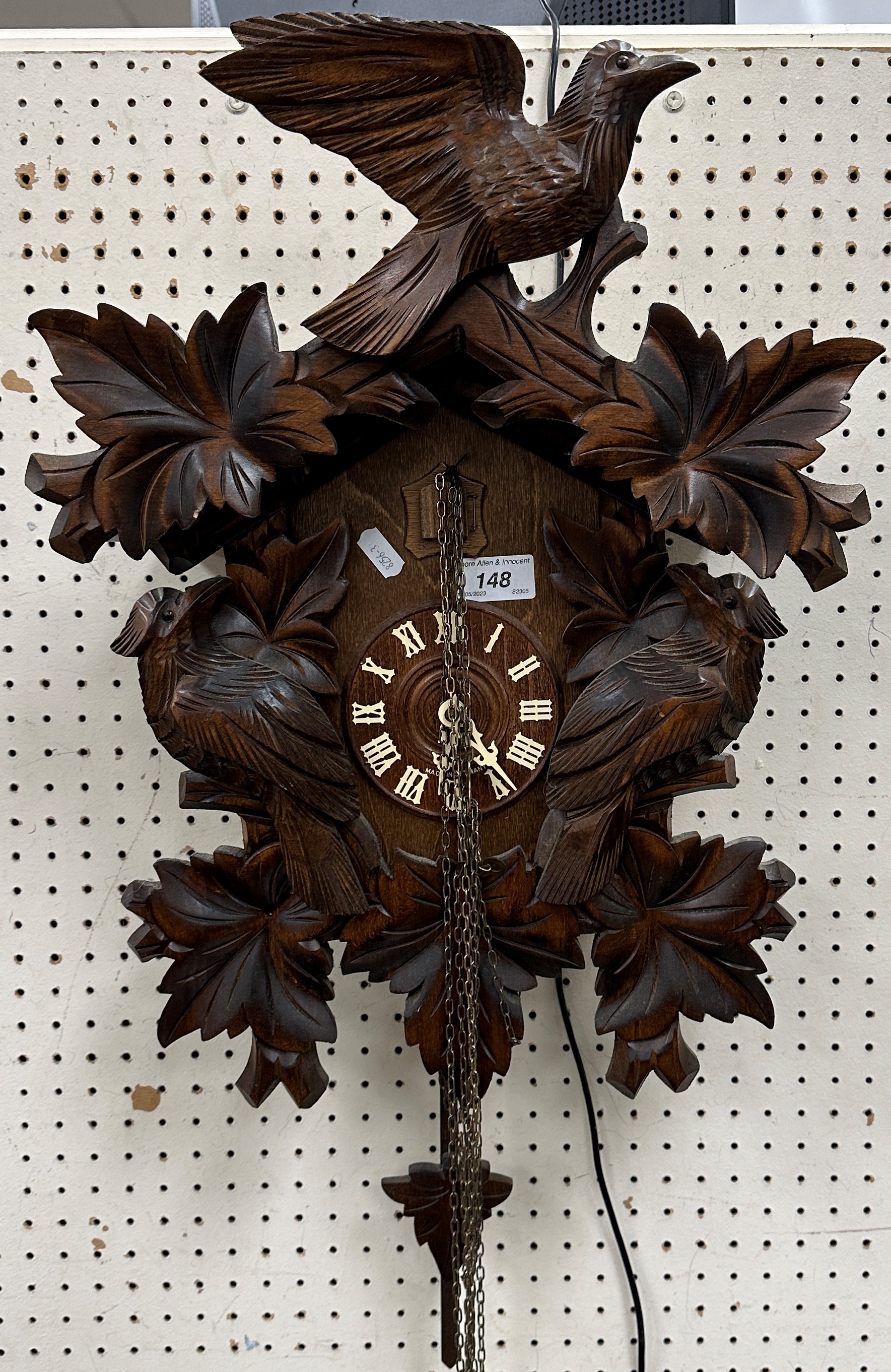 A modern Black Forest type cuckoo clock