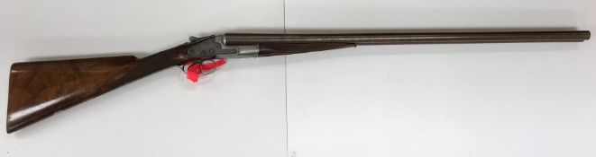 A W S Riley 12 bore shotgun, black powde