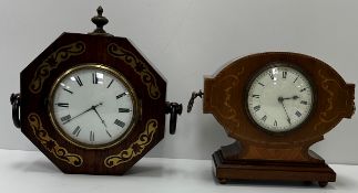 An Edwardian mahogany and inlaid cased m