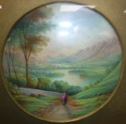 WITHDRAWN A pair of Paragon China porcelain plaques "Rydal Water" and "Derwent Water",
