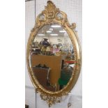 A 19th Century giltwood and gesso framed