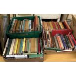 WITHDRAWN Four boxes of assorted hunting and huntsman related books to include ALFRED MUNNINGS "The