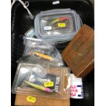 A collection of various fishing tackle i