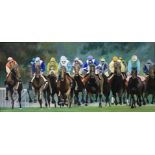 ALAN RILEY "Race", study of jockeys on r